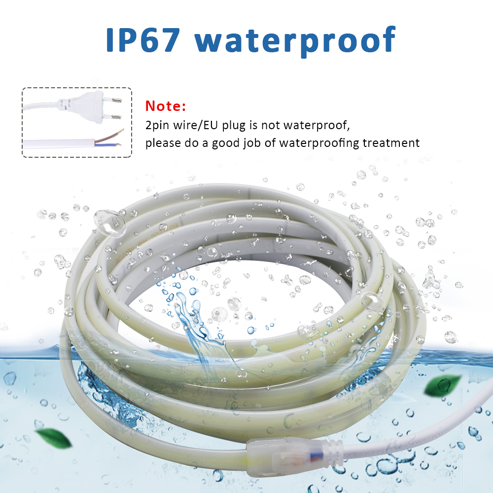 Outdoor Lighting Socket - 220 В IP67 Водонепроницаемая светодиодная лента