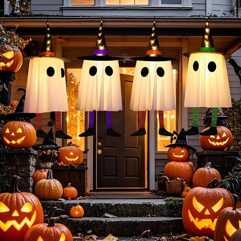 Outdoor Lighting Tree - Подвесные украшения в виде призраков на