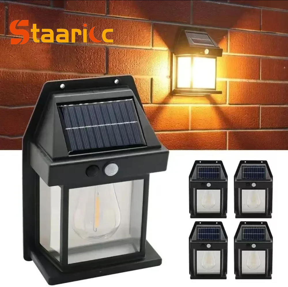 Outdoor Lighting On House - Уличный солнечный настенный светильник с датчиком