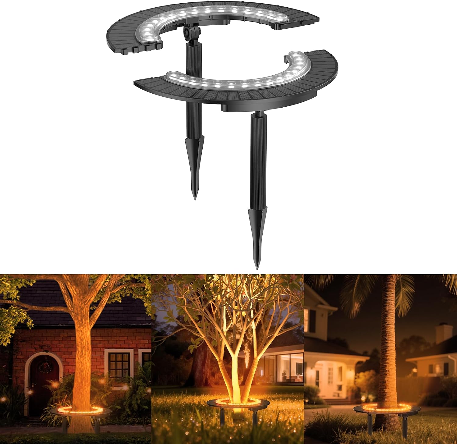 Outdoor Lighting Tree - Солнечный светильник для пальмы, беспроводной, ландшафтный,