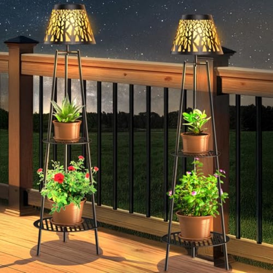 Outdoor Lighting Lamps - Комплект из 2 уличных солнечных светильников-столбиков