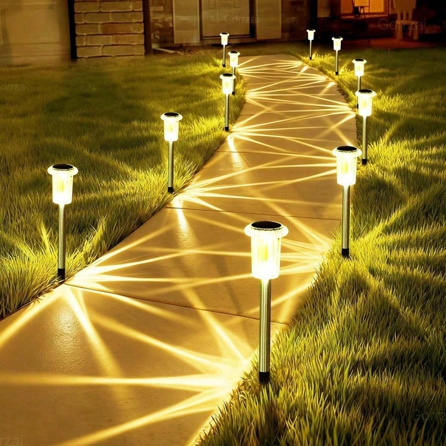 Outdoor Lighting Youtube - 4 шт. уличных солнечных садовых светильников