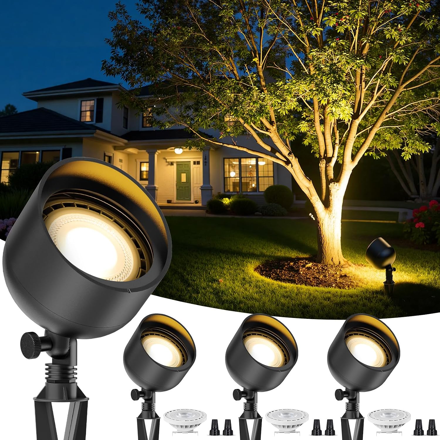 Outdoor Lighting Tree - Низковольтный ландшафтный светодиодный прожектор 12В, широкоугольный,