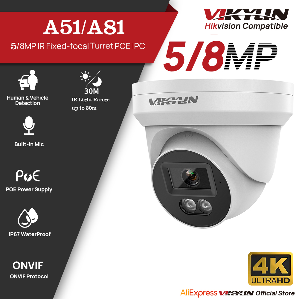 Outdoor Lighting Mains Powered - IP-камера видеонаблюдения VIKYLIN 5/8 МП HD