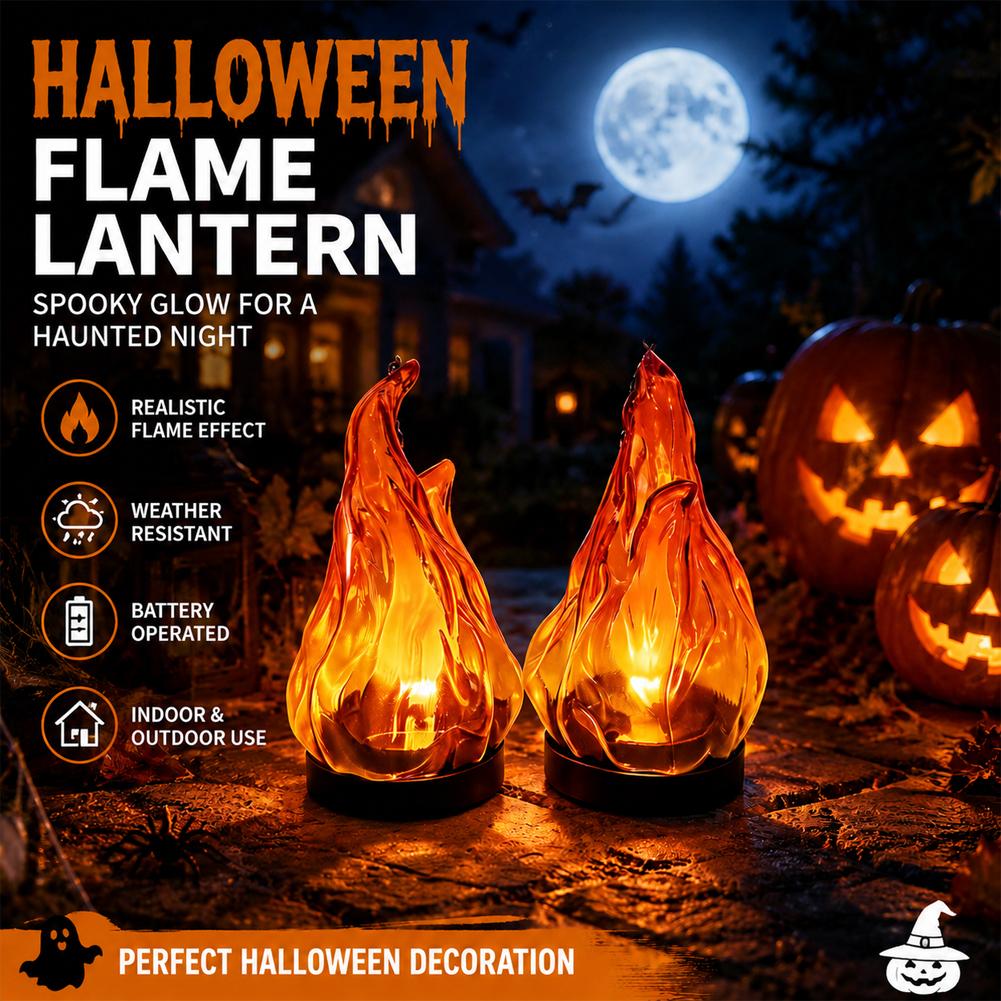 Outdoor Lighting Ip65 - Солнечный подвесной фонарь с эффектом пламени,
