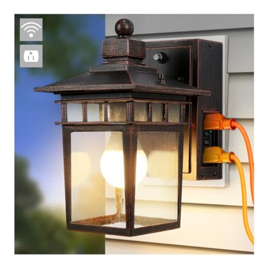 Уличный светильник с розеткой  – обзор и цена Outdoor Lighting Sconce