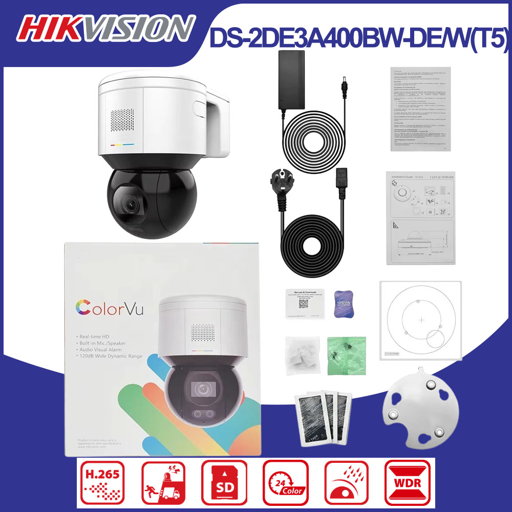 Hikvision DS-2DE3A400BW-DE/W(T – обзор и цена Outdoor Lighting Mains Powered