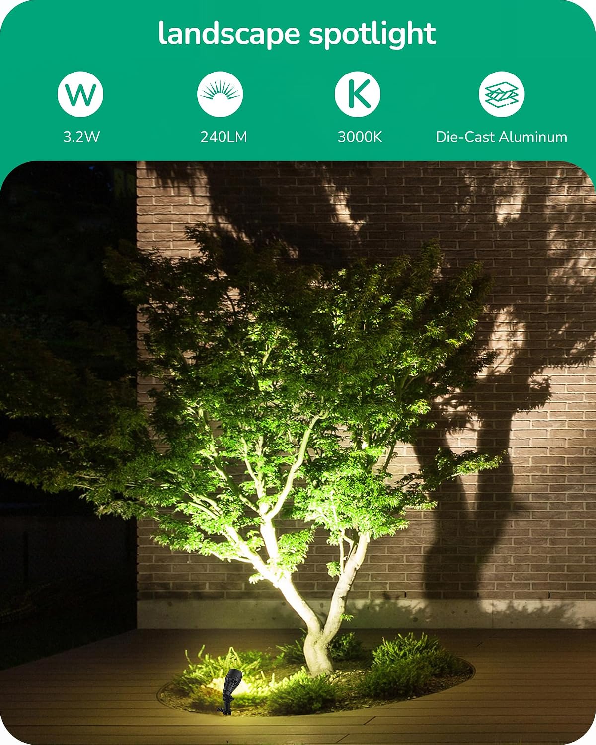 Низковольтный прожектор с алюм – обзор и цена Outdoor Lighting Tree