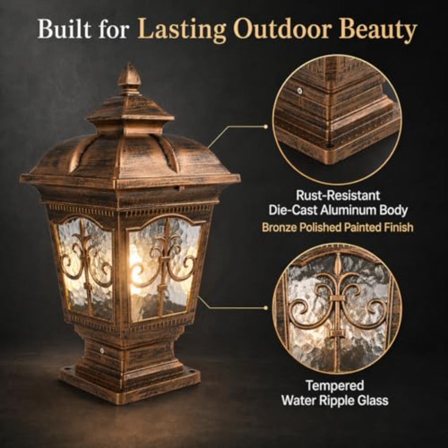 Уличный столбчатый светильник  – обзор и цена Outdoor Lighting Hardwired
