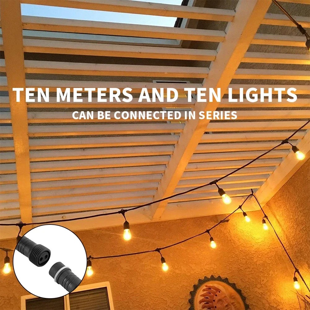 10-метровая светодиодная гирля – обзор и цена Outdoor Lighting Socket
