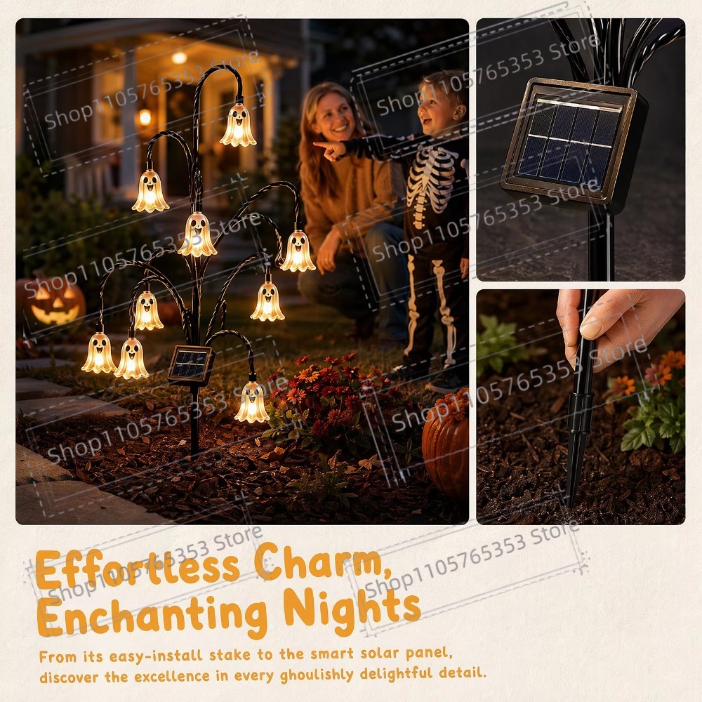 Хэллоуинский солнечный фонарь  – обзор и цена Outdoor Lighting Tree