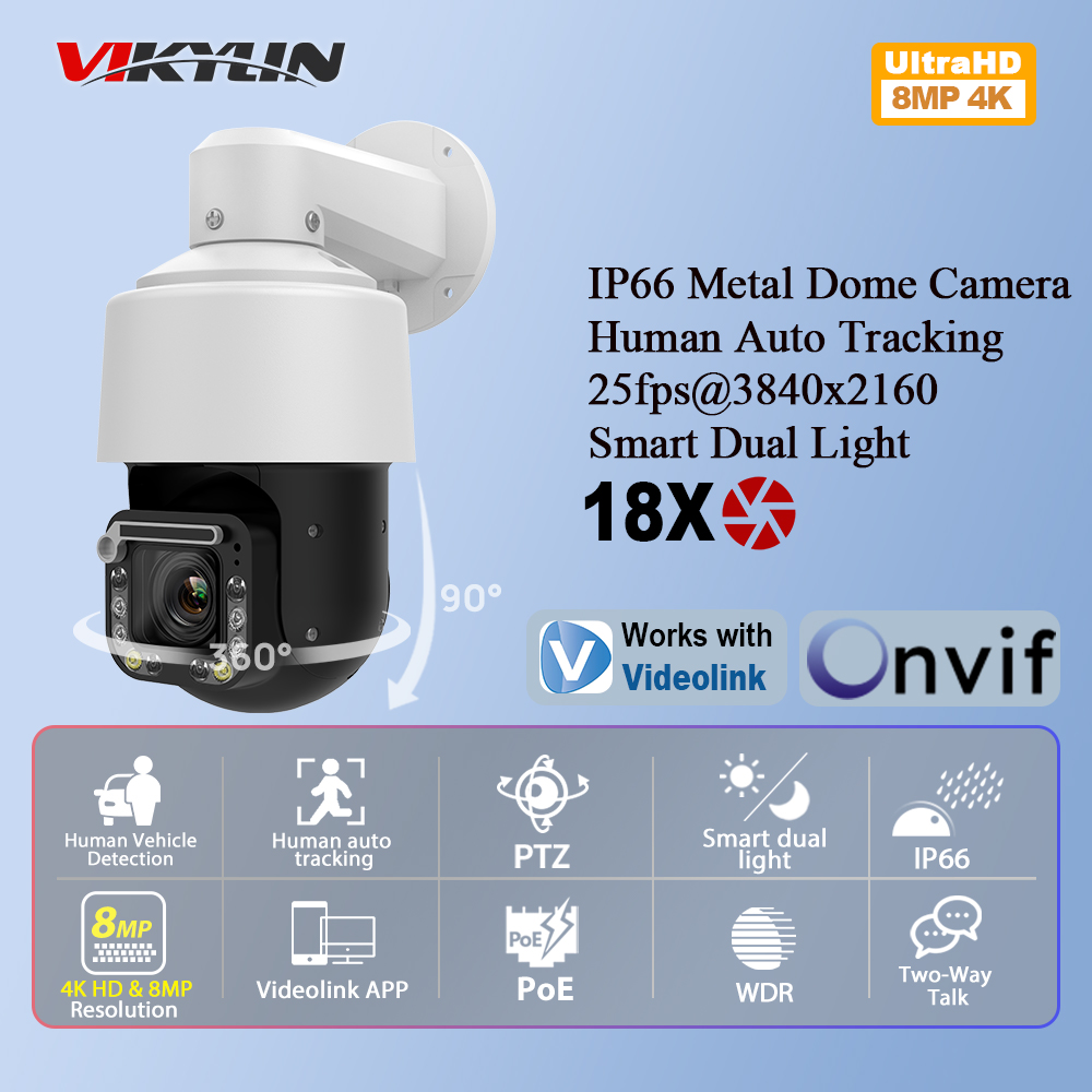 IP-камера Vikylin 4K 8MP с 18- – обзор и цена Outdoor Lighting Mains Powered